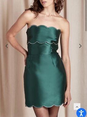 SAYLOR Teal Strapless Mini Dress